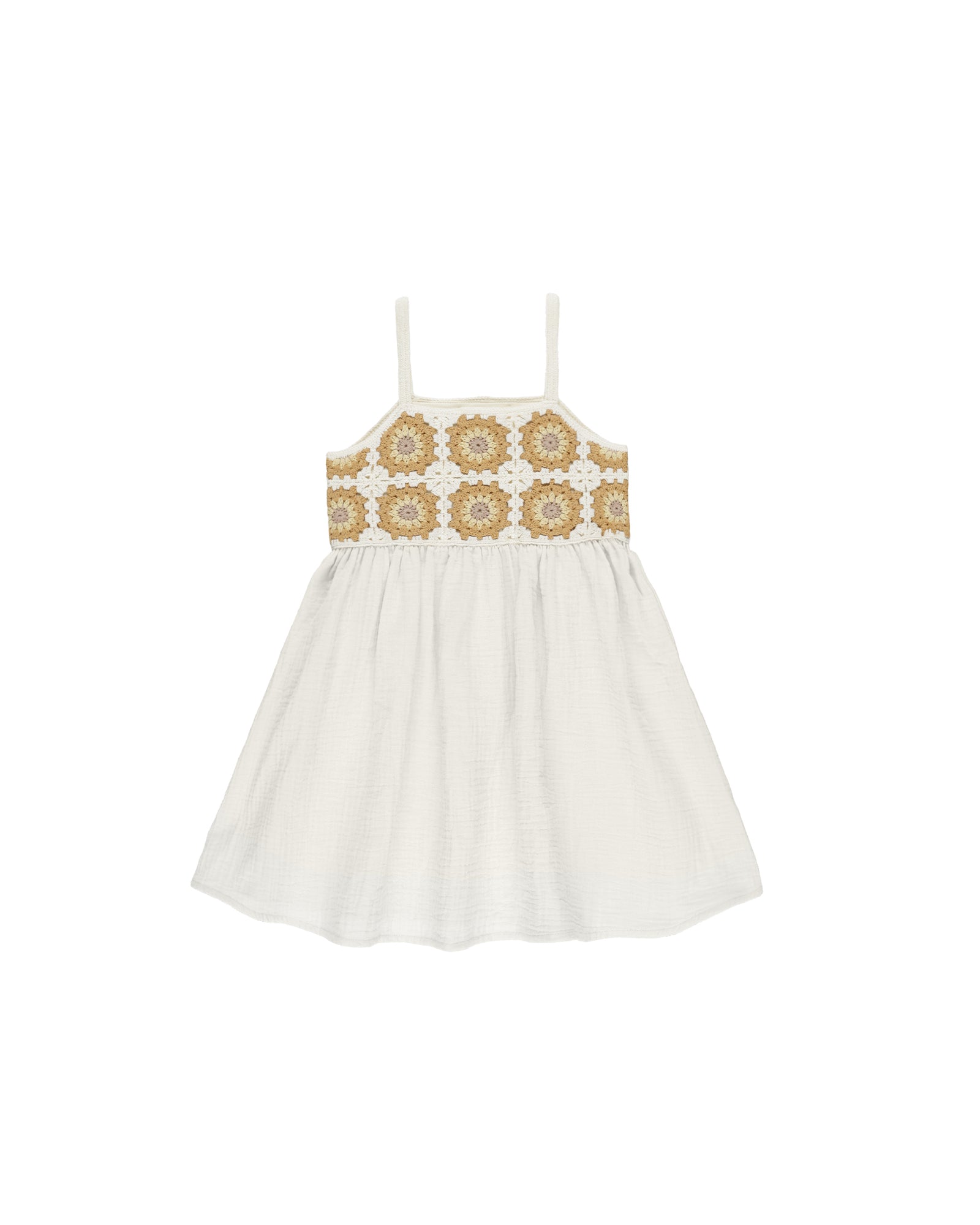 RYLEE + CRU CROCHET SUN DRESS / MARIGOLD DAISY