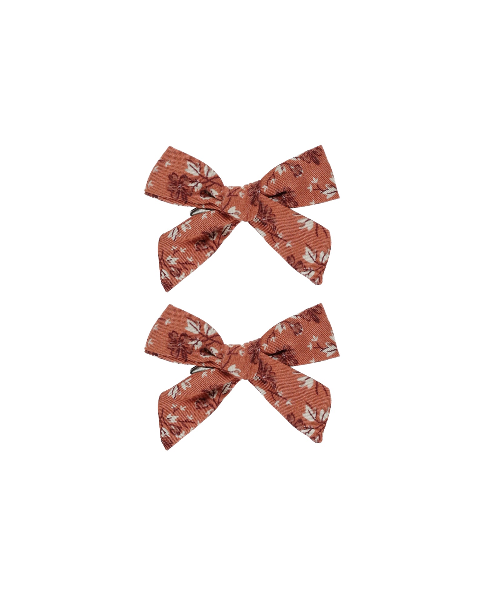 RYLEE + CRU BOWS, SET OF 2 / RED FLORAL