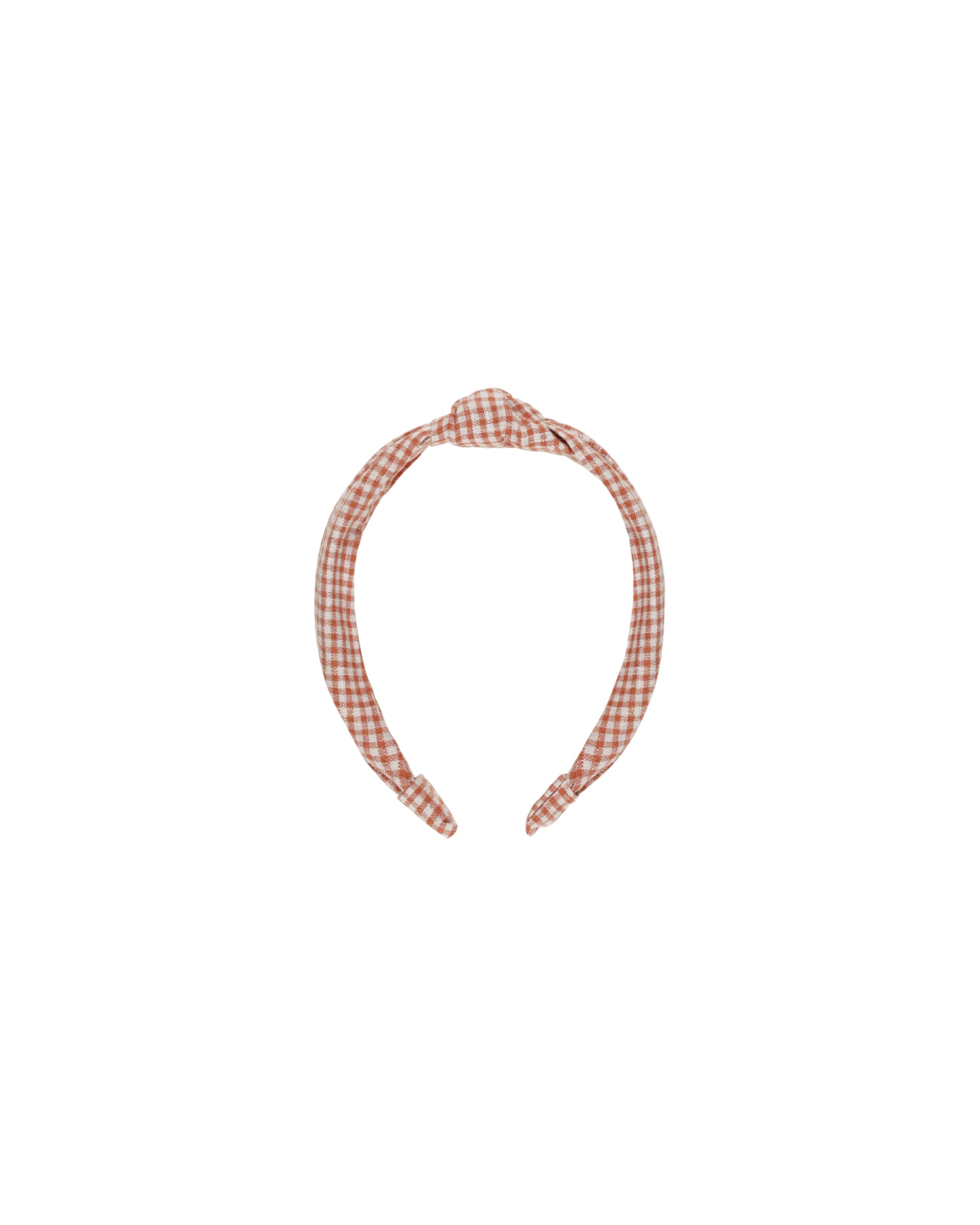 RYLEE + CRU KNOTTED HEADBAND / POPPY GINGHAM