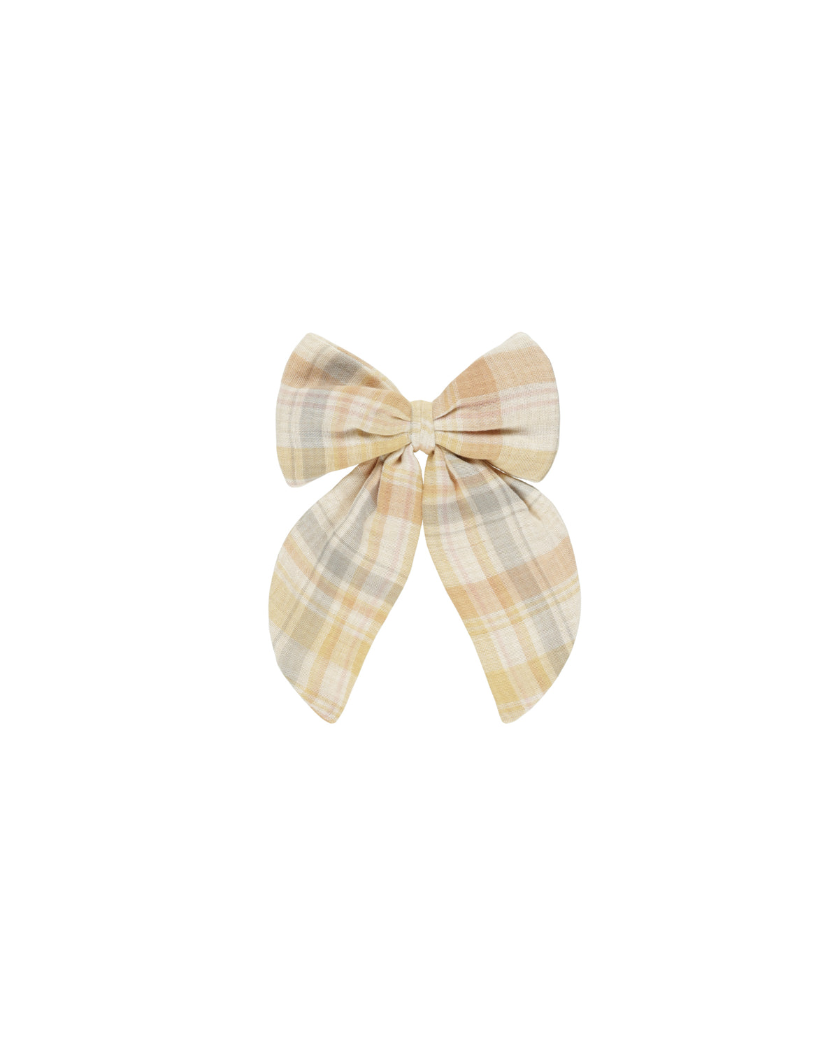 RYLEE + CRU OVERSIZED BOW / PASTEL PLAID