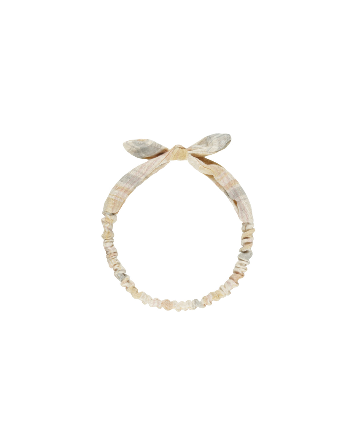 RYLEE + CRU BABY BOW HEADBAND / PASTEL PLAID