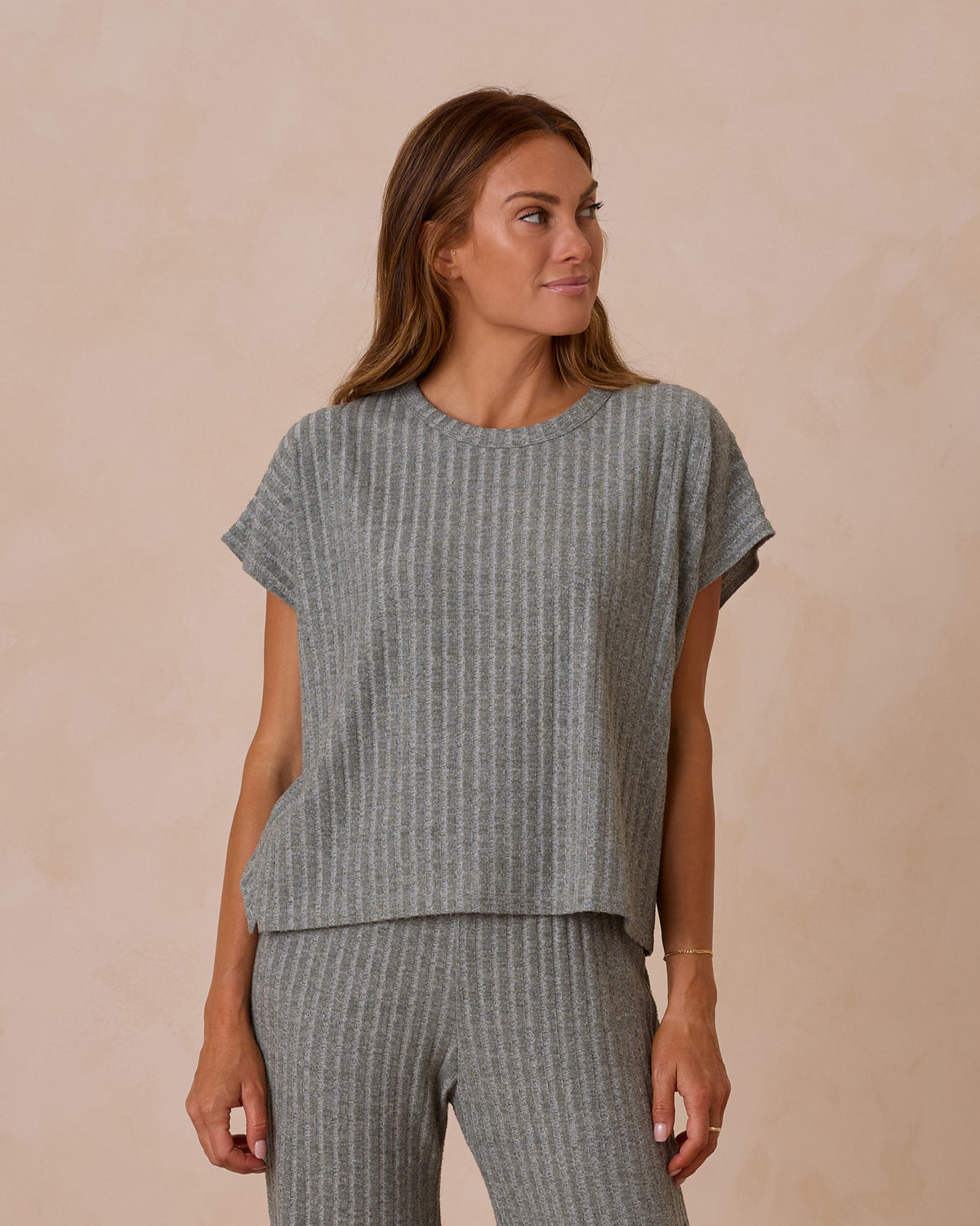 RYLEE + CRU WOMEN&#39;S COZY RIB KNIT SET / EUCALYPTUS