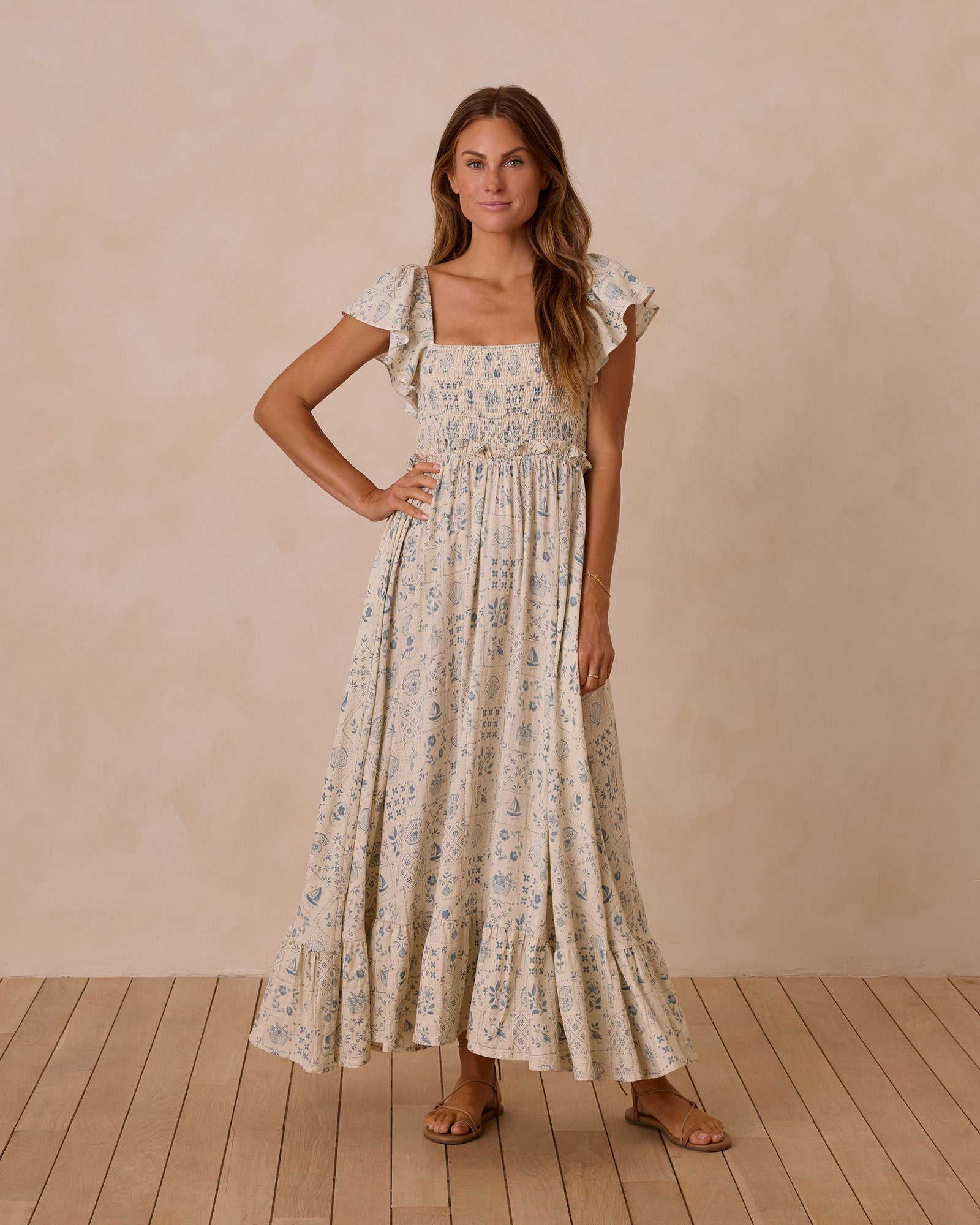 RYLEE + CRU WOMEN'S FRANCESCA DRESS / TILE