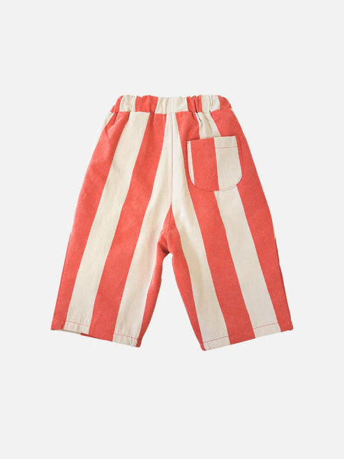 RETRO BIG STRIPE PANT / CANDY APPLE