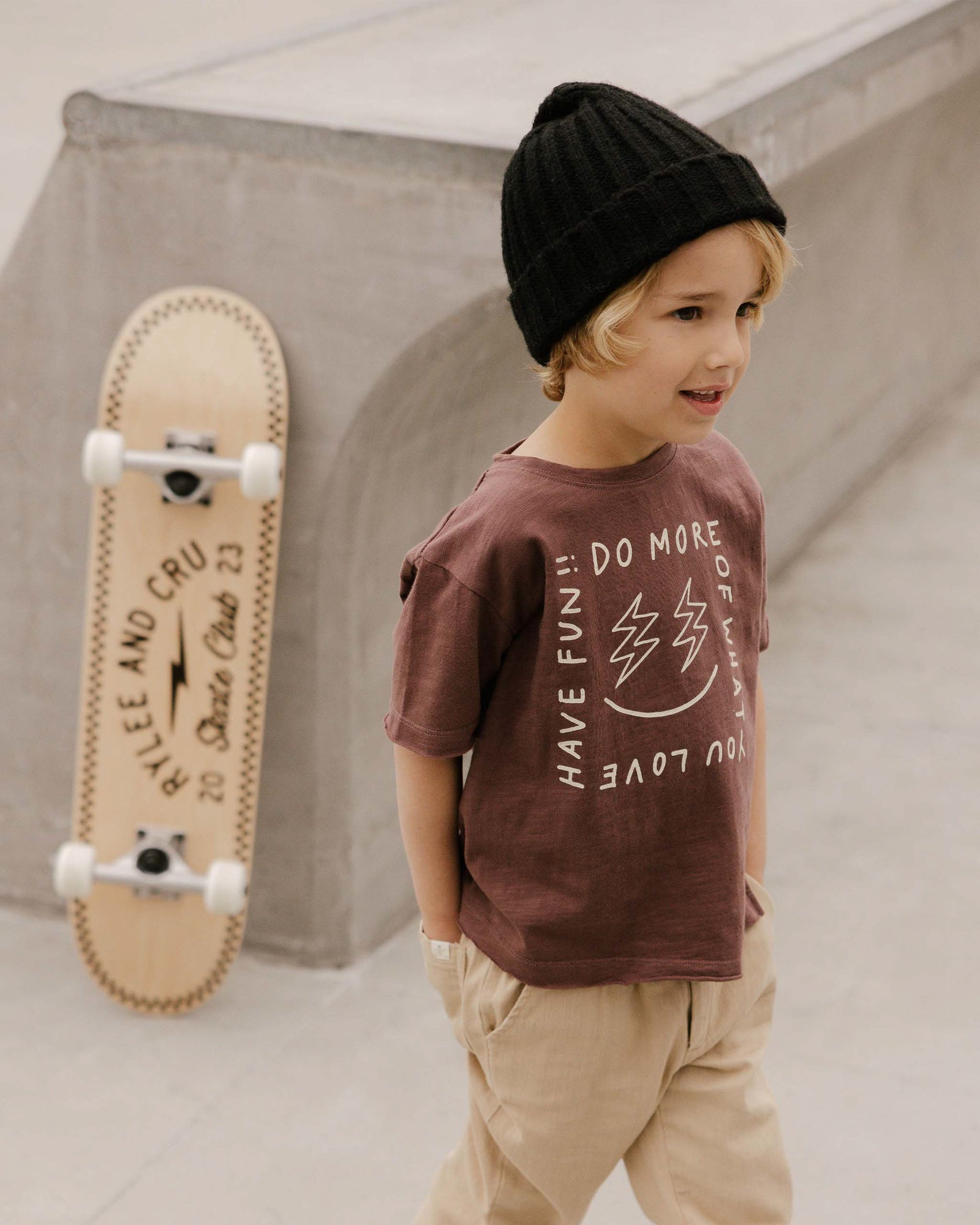 RYLEE + CRU RAW EDGE TEE / have fun