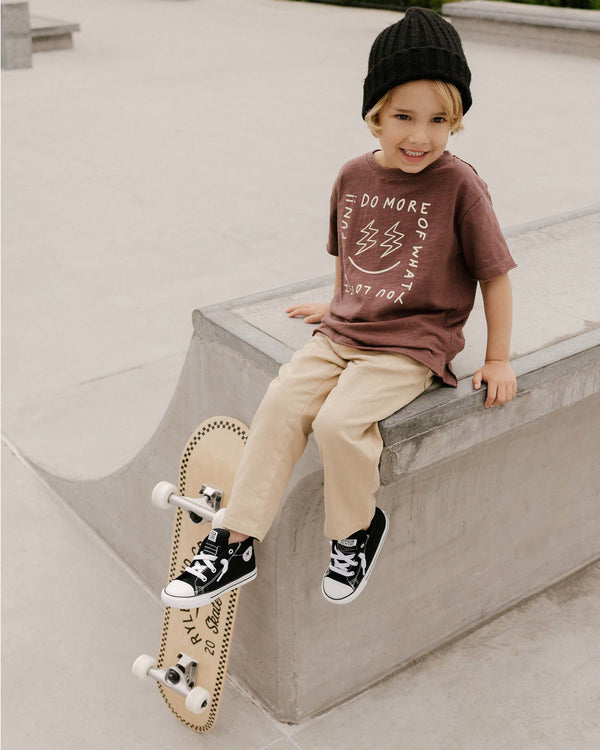 RYLEE + CRU RAW EDGE TEE / have fun - Milk + Bots