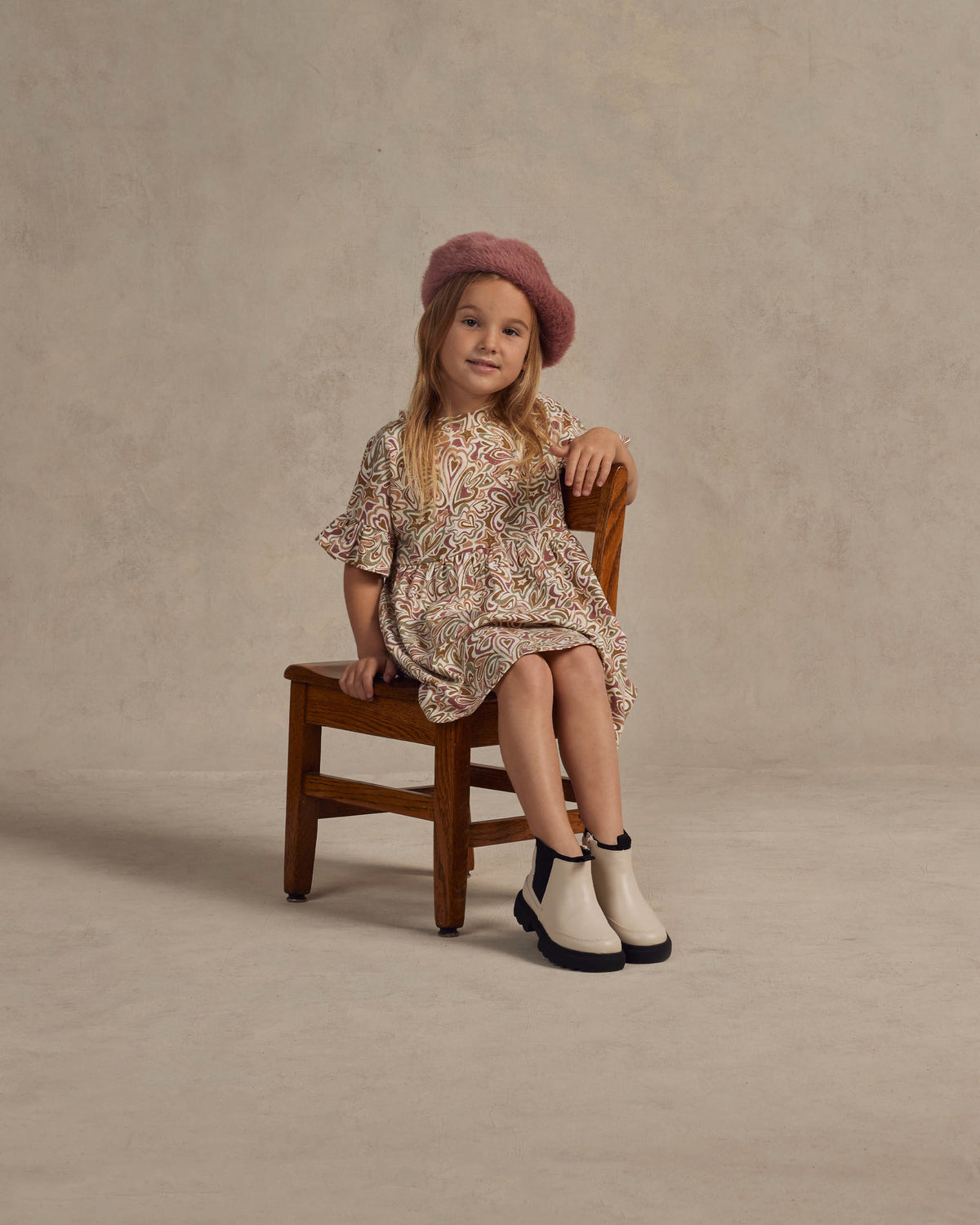 RYLEE + CRU JERSEY BABYDOLL DRESS / GROOVY