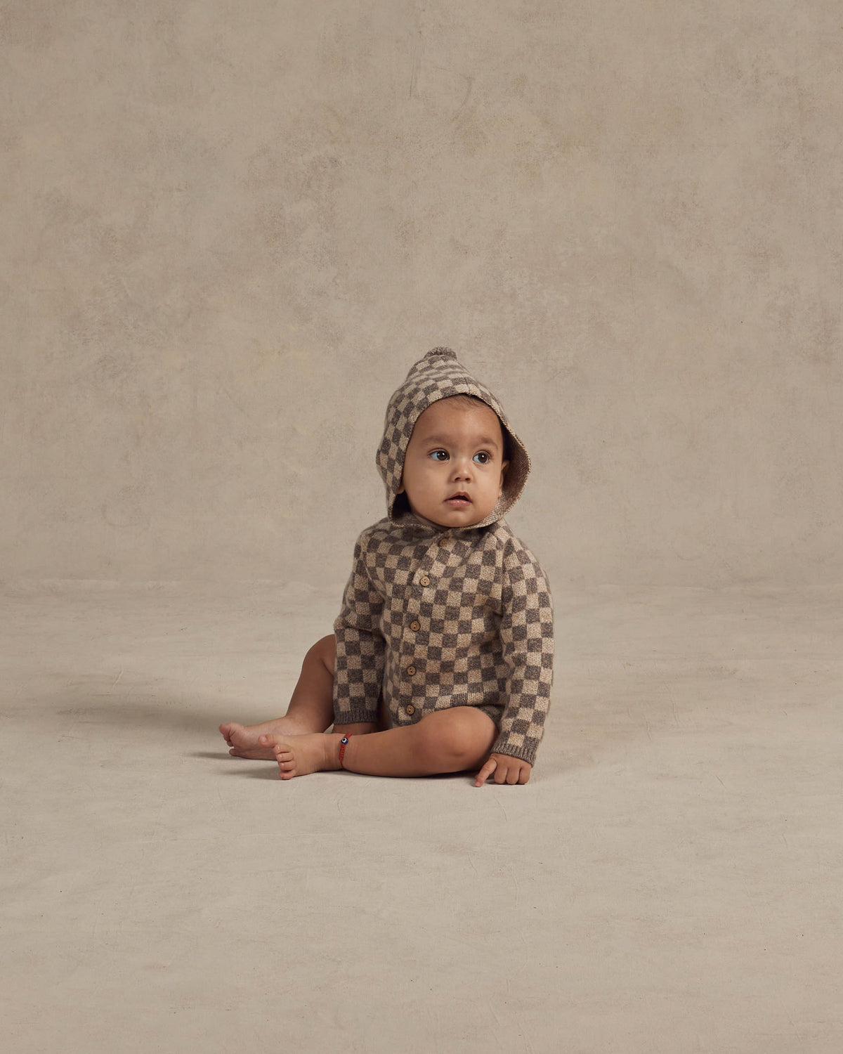 RYLEE + CRU TASSLE CARDIGAN / HEATHERED CHECK