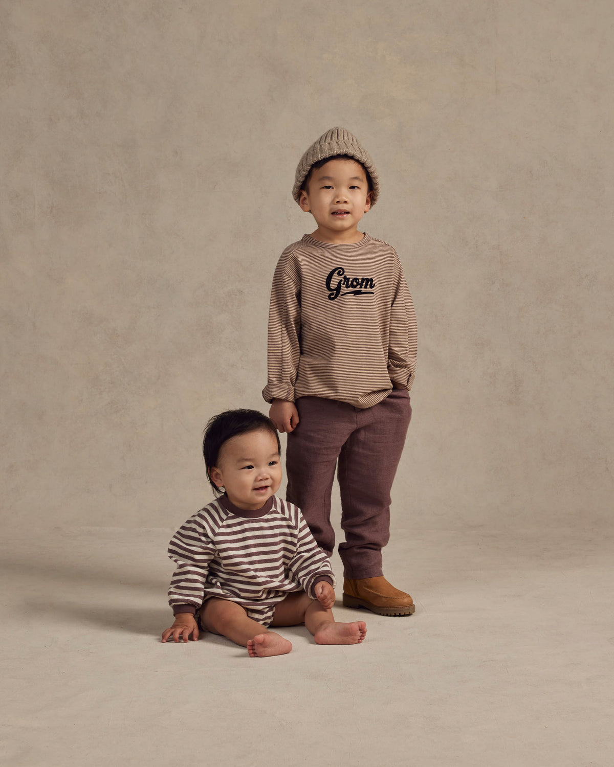 RYLEE + CRU RELAXED LONG SLEEVE PANELED TEE / GROM