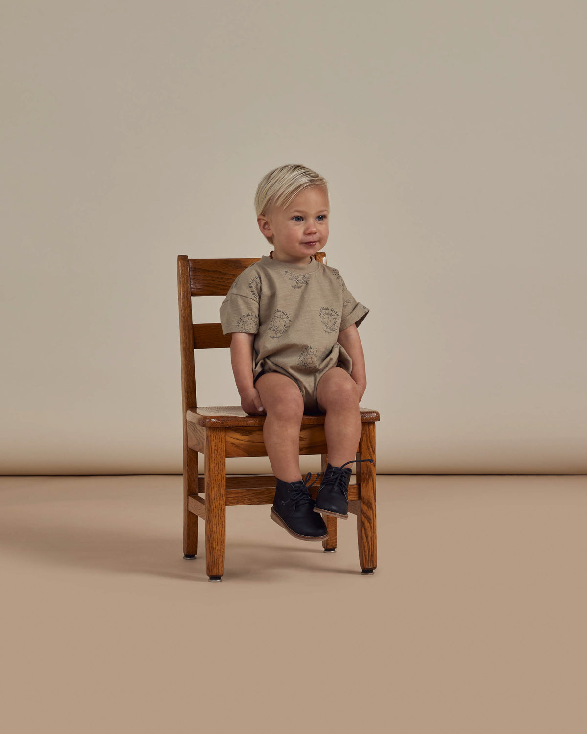 RYLEE + CRU RELAXED SHORT SLEEVE BUBBLE ROMPER / JUST ROLL WITH IT