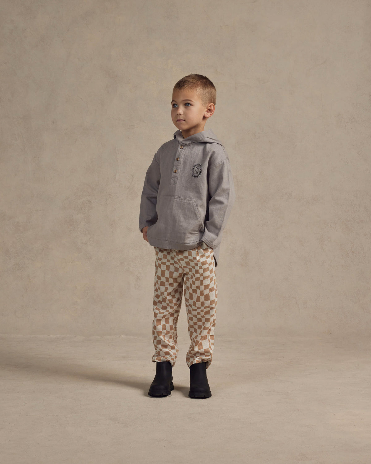 RYLEE + CRU RYDER PANT / SAND CHECK