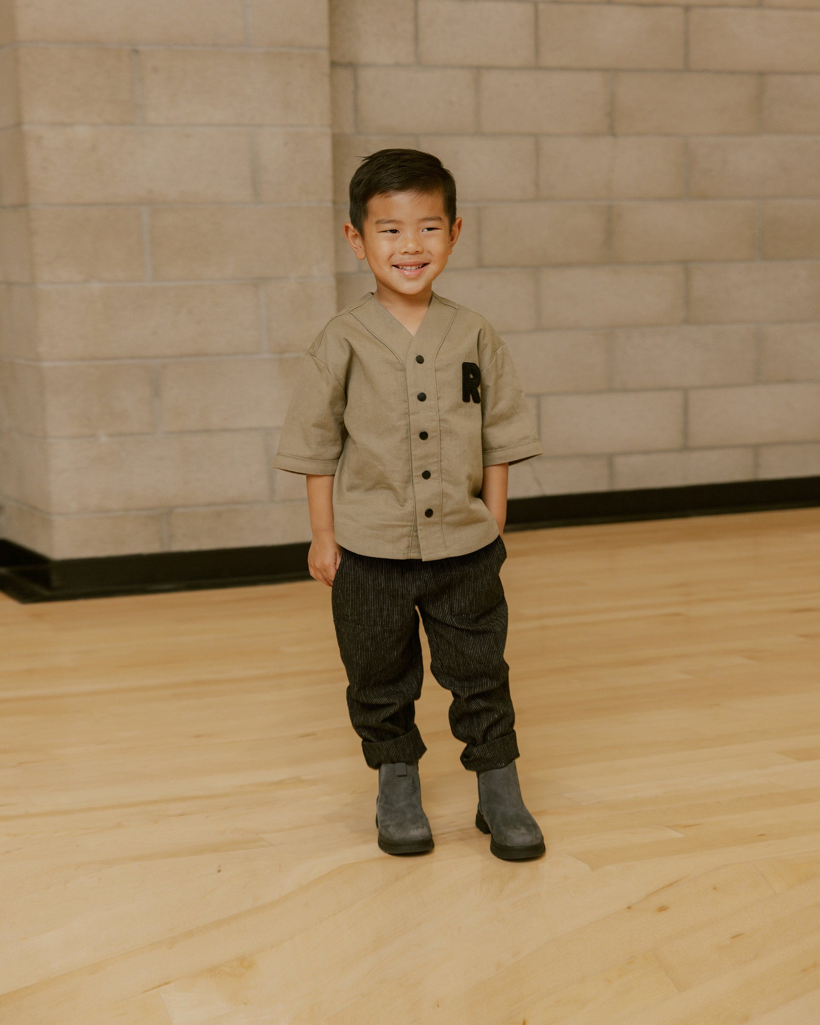 RYLEE + CRU BASEBALL SHIRT / MOSS