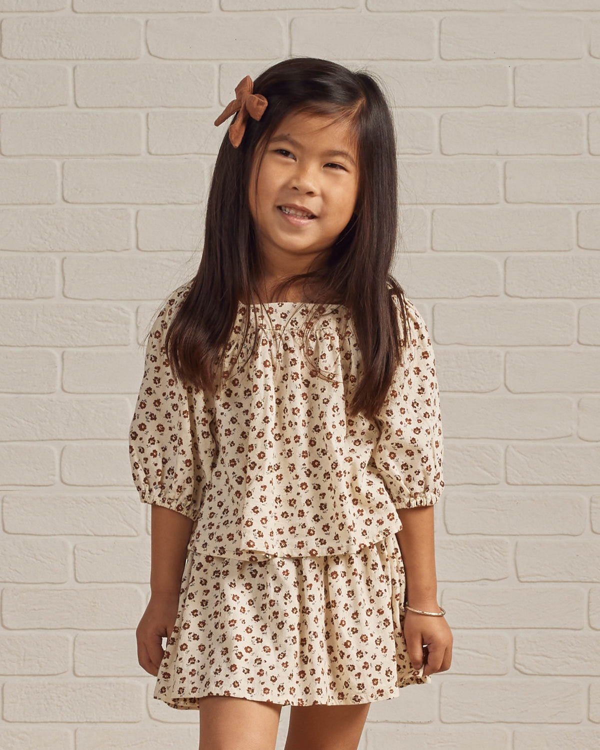 RYLEE + CRU GIA BLOUSE / SPICE FLORAL