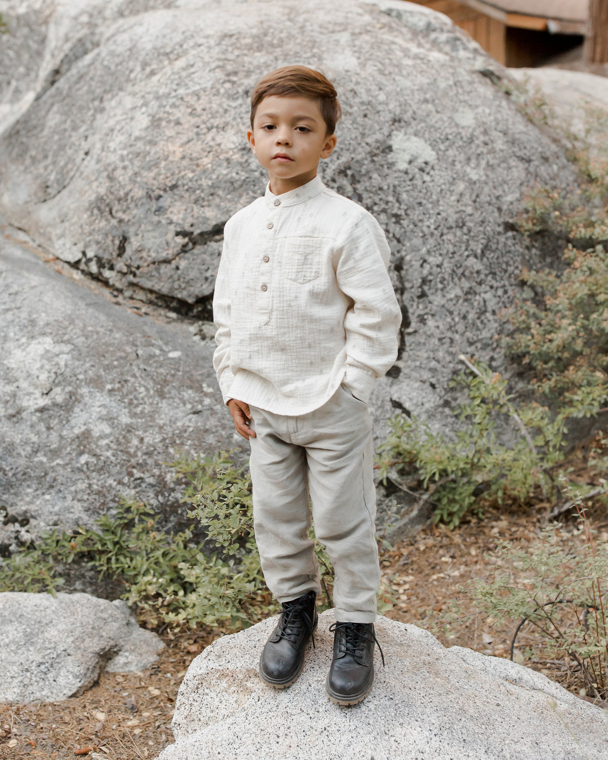 RYLEE + CRU MASON SHIRT / EVERGREEN