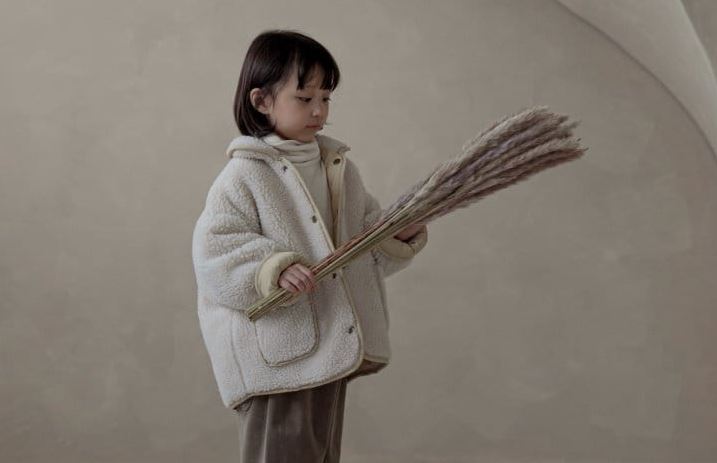 PADDED REVERSIBLE TEDDY JACKET / BEIGE