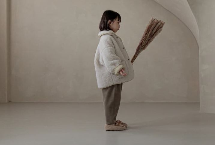 PADDED REVERSIBLE TEDDY JACKET / BEIGE