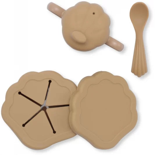 KONGES SLOJD SILICONE CLAM SET / TERRACOTTA