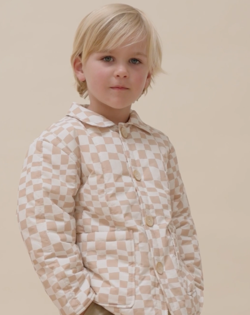 RYLEE + CRU NOELLE COAT / SAND CHECK