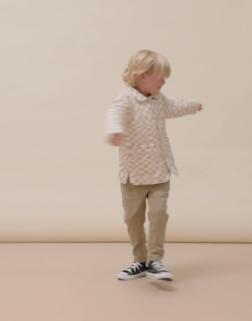 RYLEE + CRU NOELLE COAT / SAND CHECK