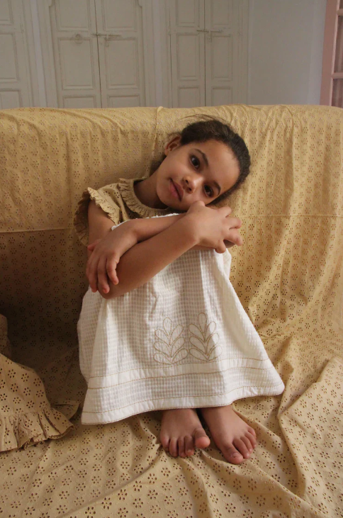 BONJOUR DIARY PIA DRESS / HONEY BRODERIE