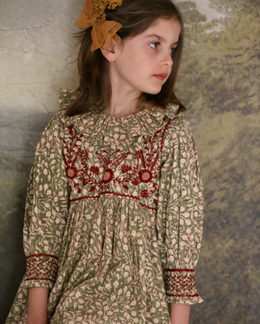 BONJOUR DIARY Tunic DRESS / Iris FOLIAGE