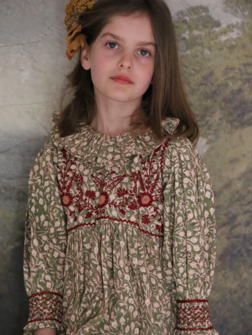 BONJOUR DIARY Tunic DRESS / Iris FOLIAGE