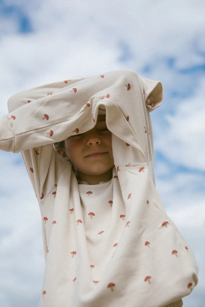 SLEEPY DOE KIDS CLASSIC PAJAMA SET / MUSHROOM