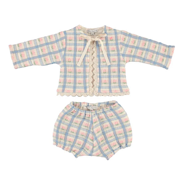 BEBE ORGANIC ZORA BABAY SET / PADDED FLORAL