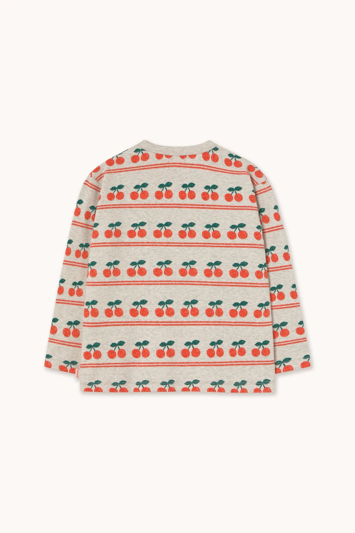 TINYCOTTONS CHERRY PATTERN RIB TEE