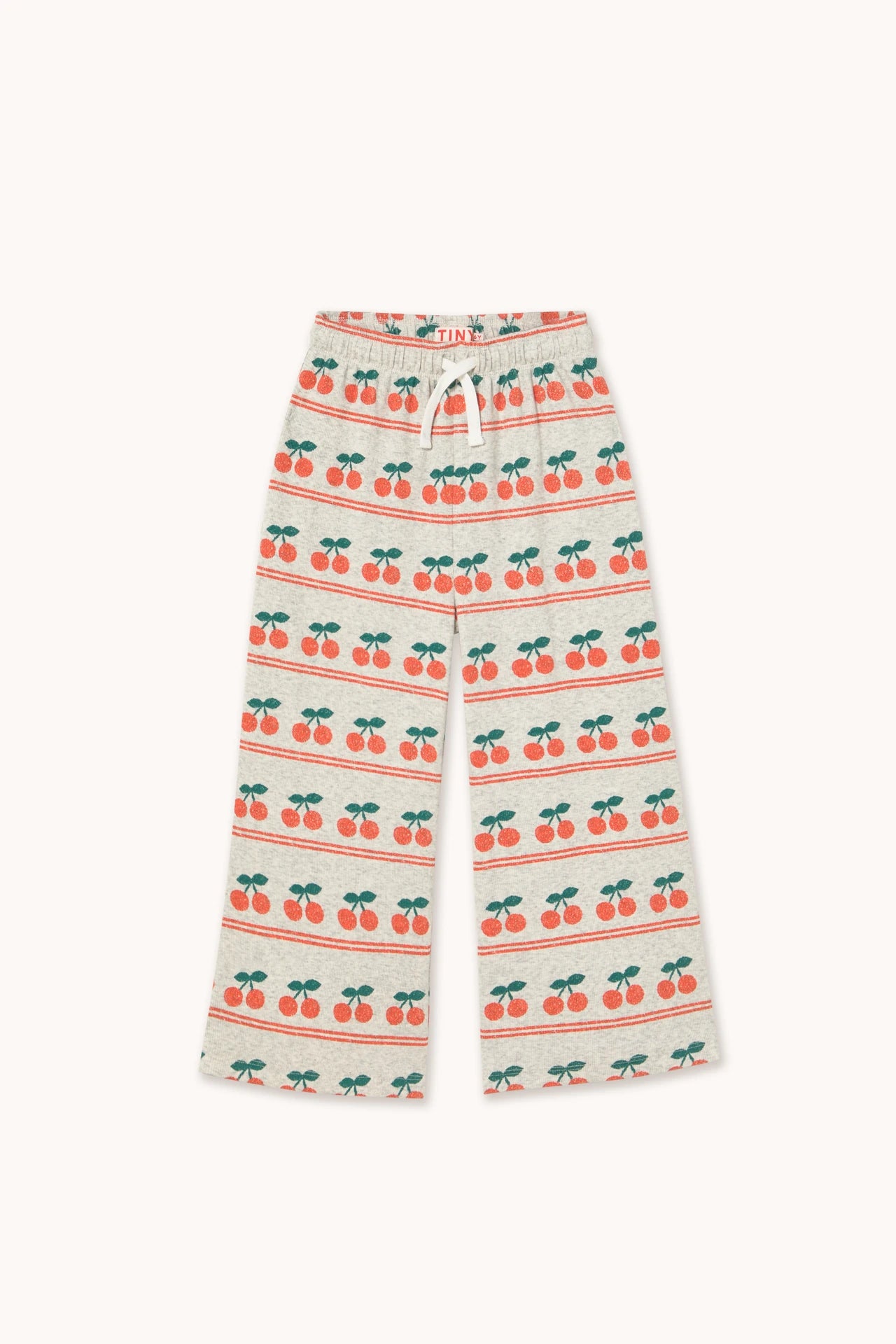 TINYCOTTONS CHERRY PATTERN RIB PANT