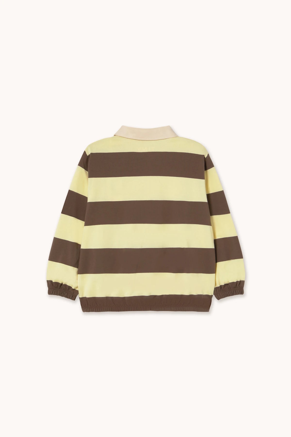 TINYCOTTONS STRIPES POLO TEE / DUSTY YELLOW