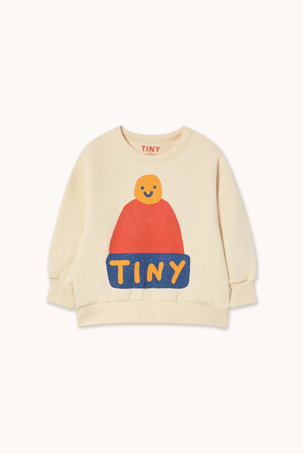 TINYCOTTONS BEANIE GRAPHIC SWEATSHIRT - Milk + Bots