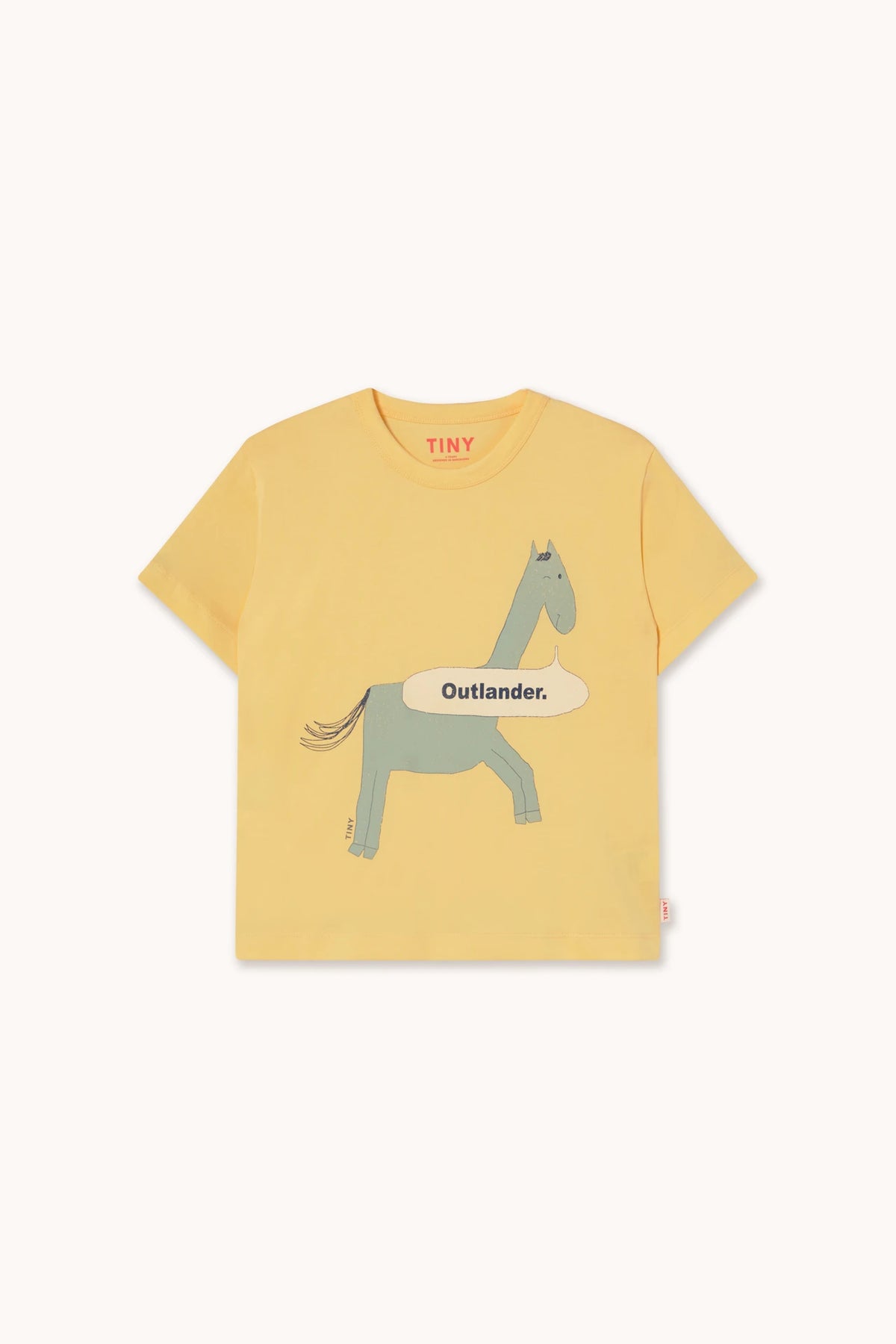 TINYCOTTONS HORSE GRAPHIC TEE / MELLOW YELLOW