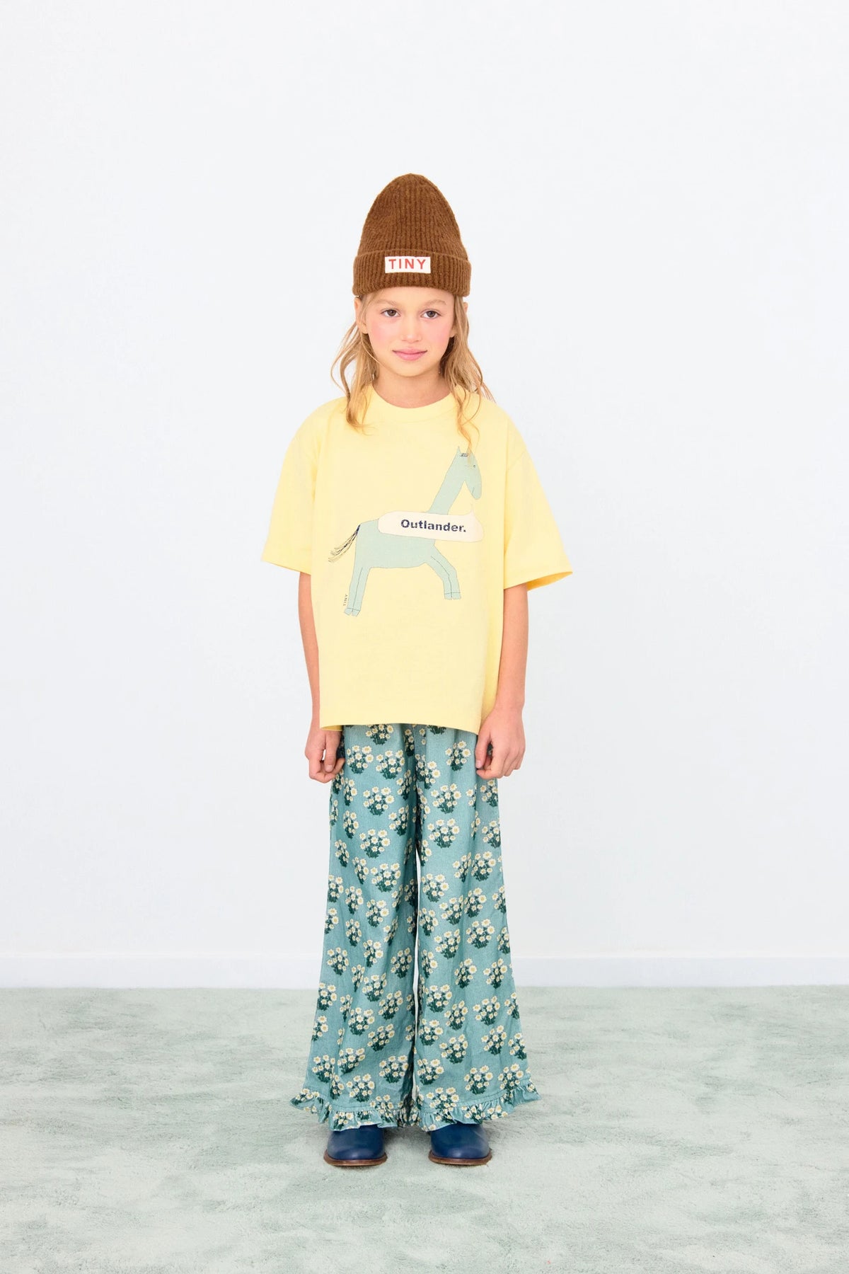 TINYCOTTONS HORSE GRAPHIC TEE / MELLOW YELLOW
