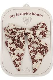 KONGES SLOJD BOWIE HAIR CLIP / WINTER LEAVES DARK RED