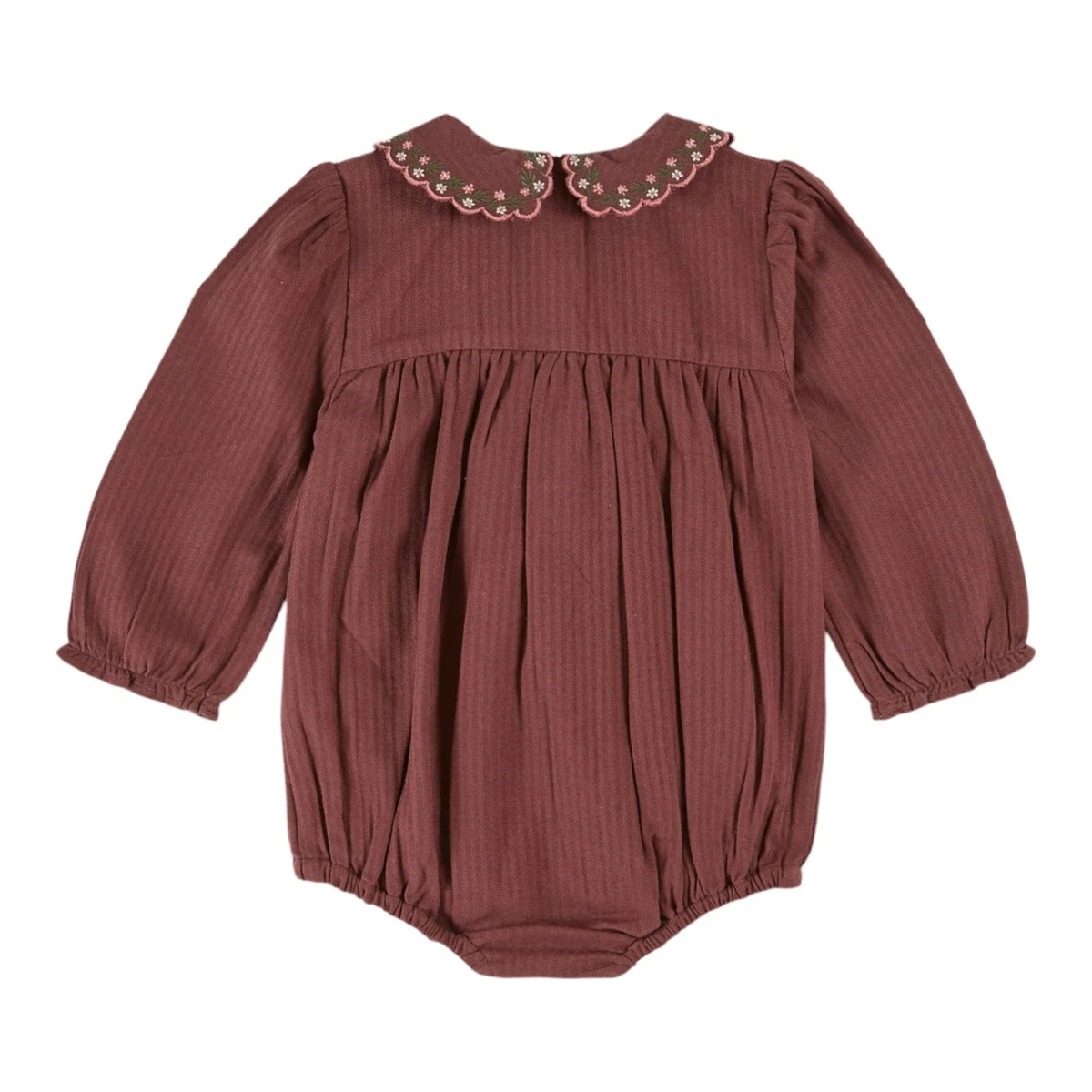 EMILE ET IDA SMOCKED ROMPER / VIOLINE