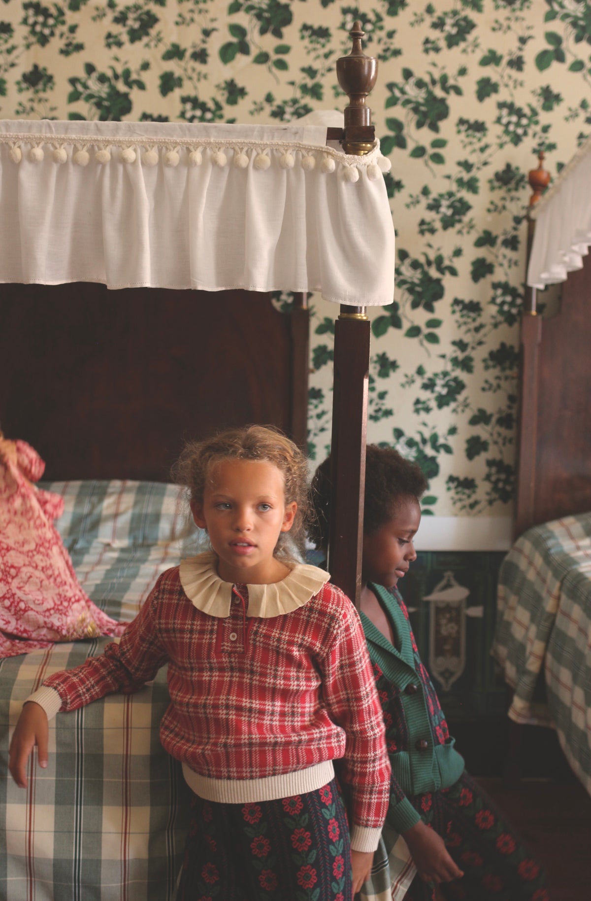 BONJOUR DIARY RED CHECKS POLO