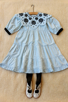 BONJOUR DIARY SUNDRESS / LIGHT BLUE STRIPE - Milk + Bots