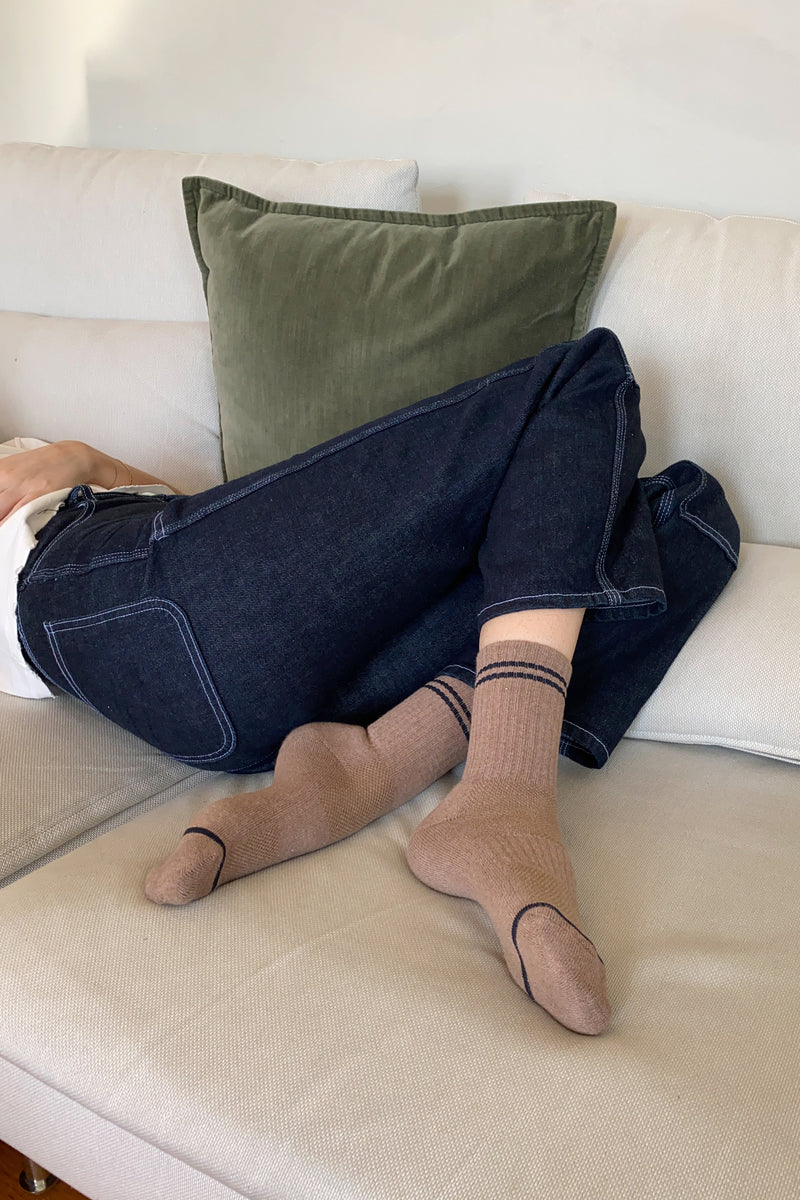 LE BON SHOPPE BOYFRIEND SOCK / COCOA