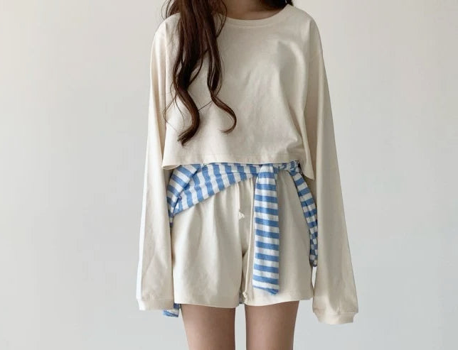 WOMEN&#39;S MALIBU SHORT SET / VANILLA