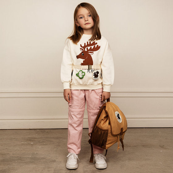 MINI RODINI DEER SWEATSHIRT / OFF WHITE