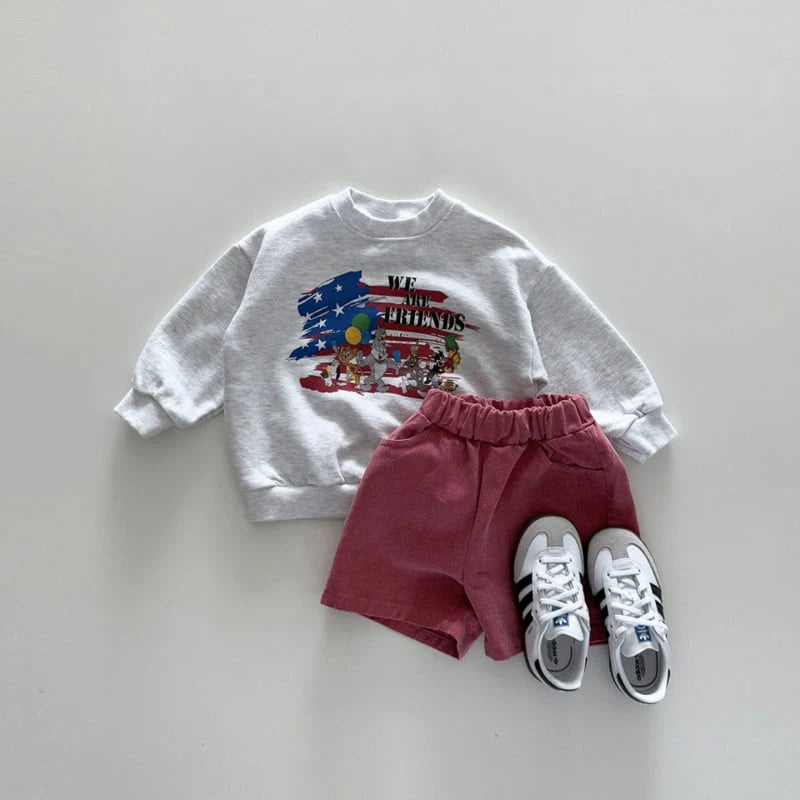 PLAYGROUND SHORTS / VINTAGE RED