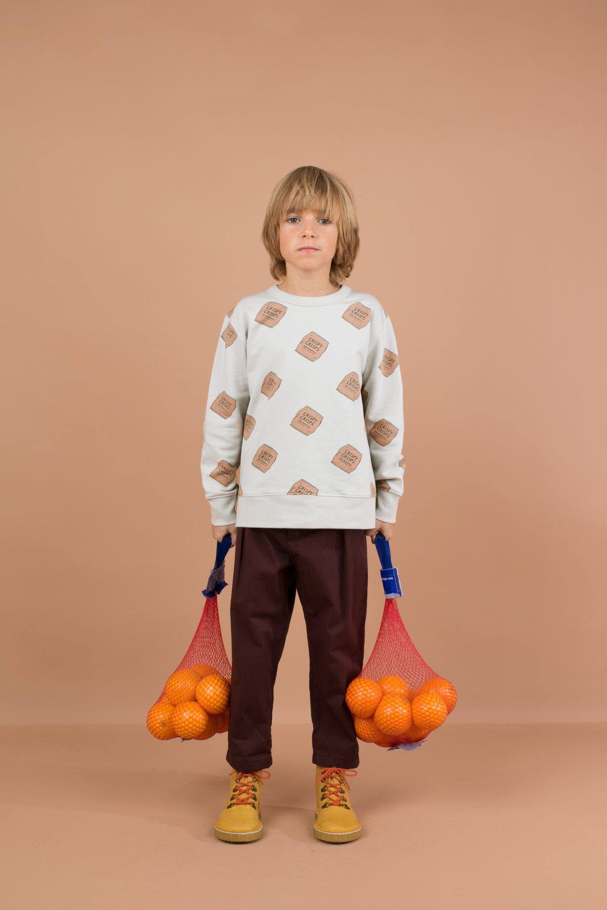 TINYCOTTONS CRISPS LS RELAXED TEE