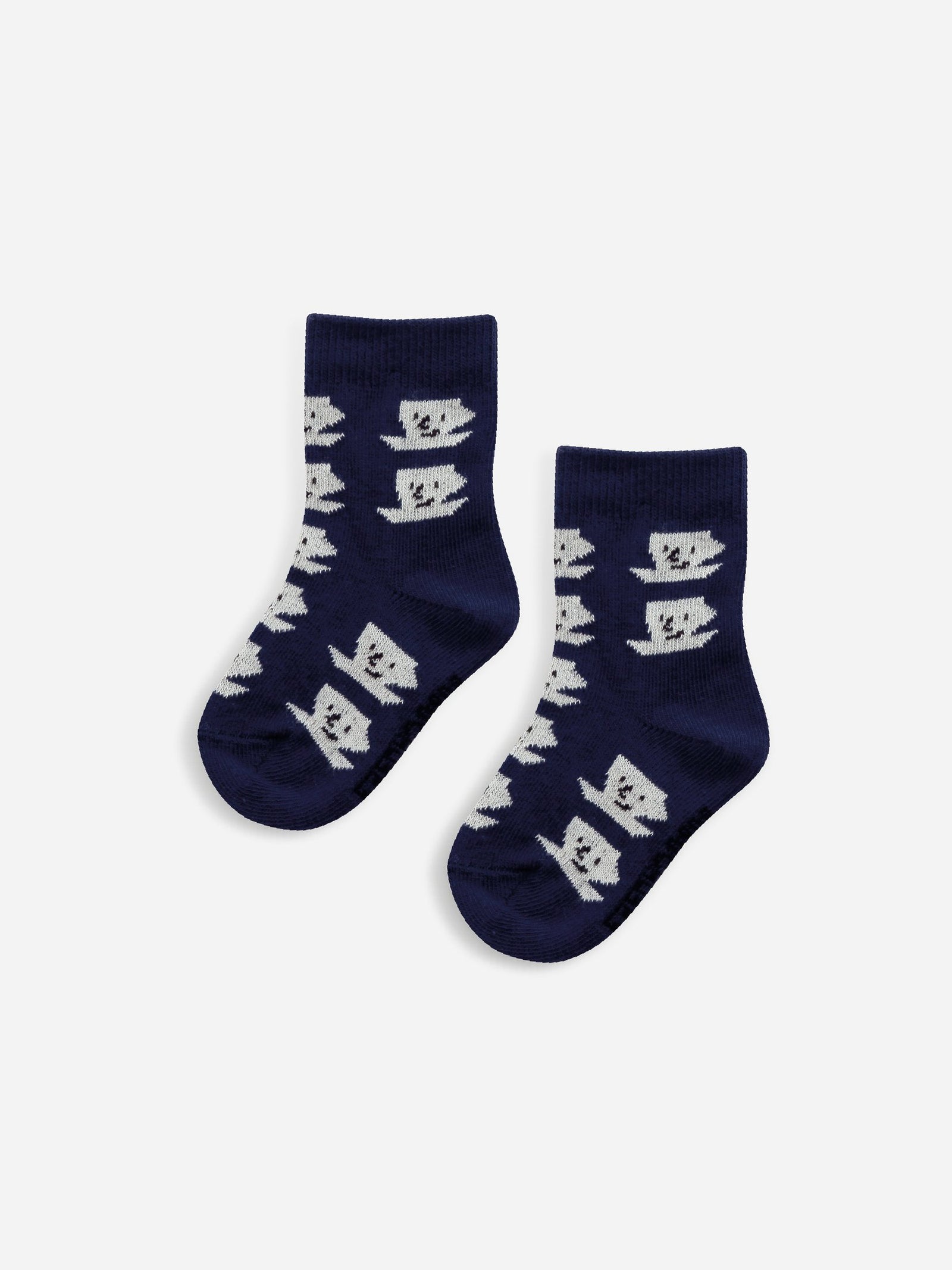 BOBO CHOSES BLUE CUP OF TEA AOP BABY SOCKS