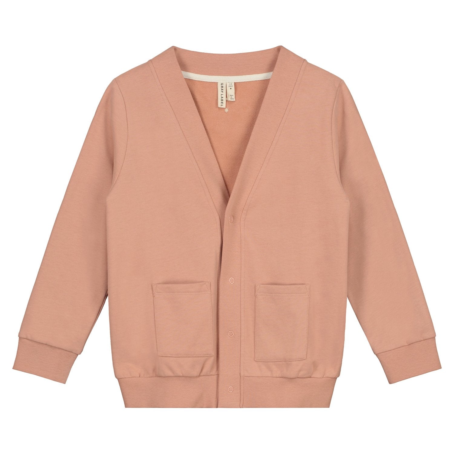 GRAY LABEL V-NECK CARDIGAN / RUSTIC CLAY