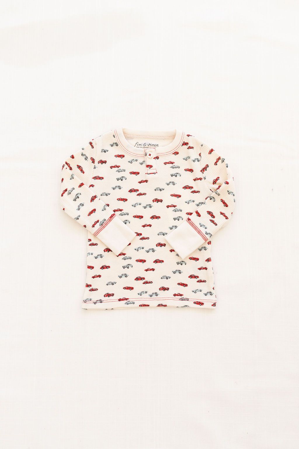 FIN &amp; VINCE WAFFLE HENLEY TOP / DERBY