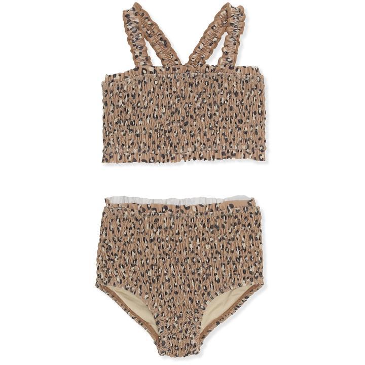KONGES SLOJD RESORT SMOCK BIKINI / LEOPARD BROWN