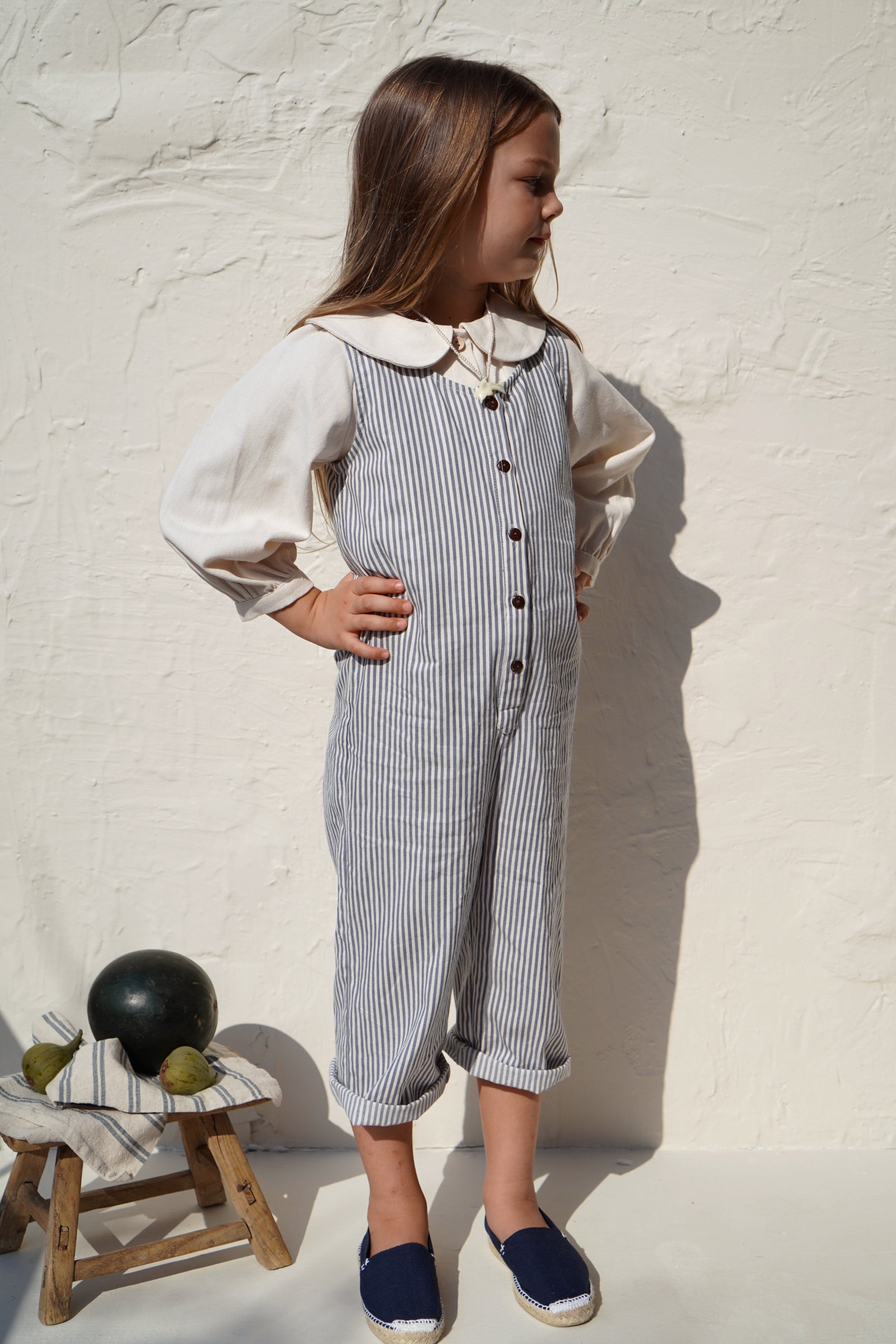 HOUSE OF PALOMA ATTIS JUMPSUIT / MEDITERRANO STRIPE - Milk + Bots