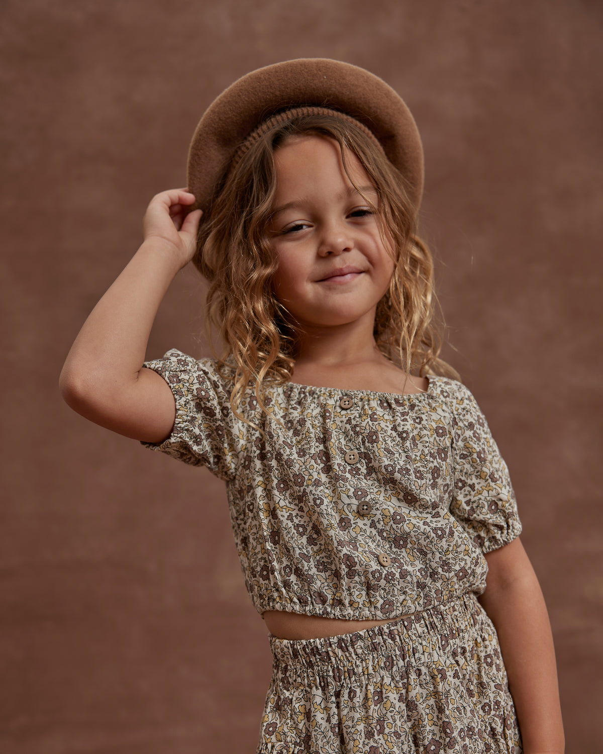 RYLEE + CRU SKIPPER TOP / AUTUMN FLORAL