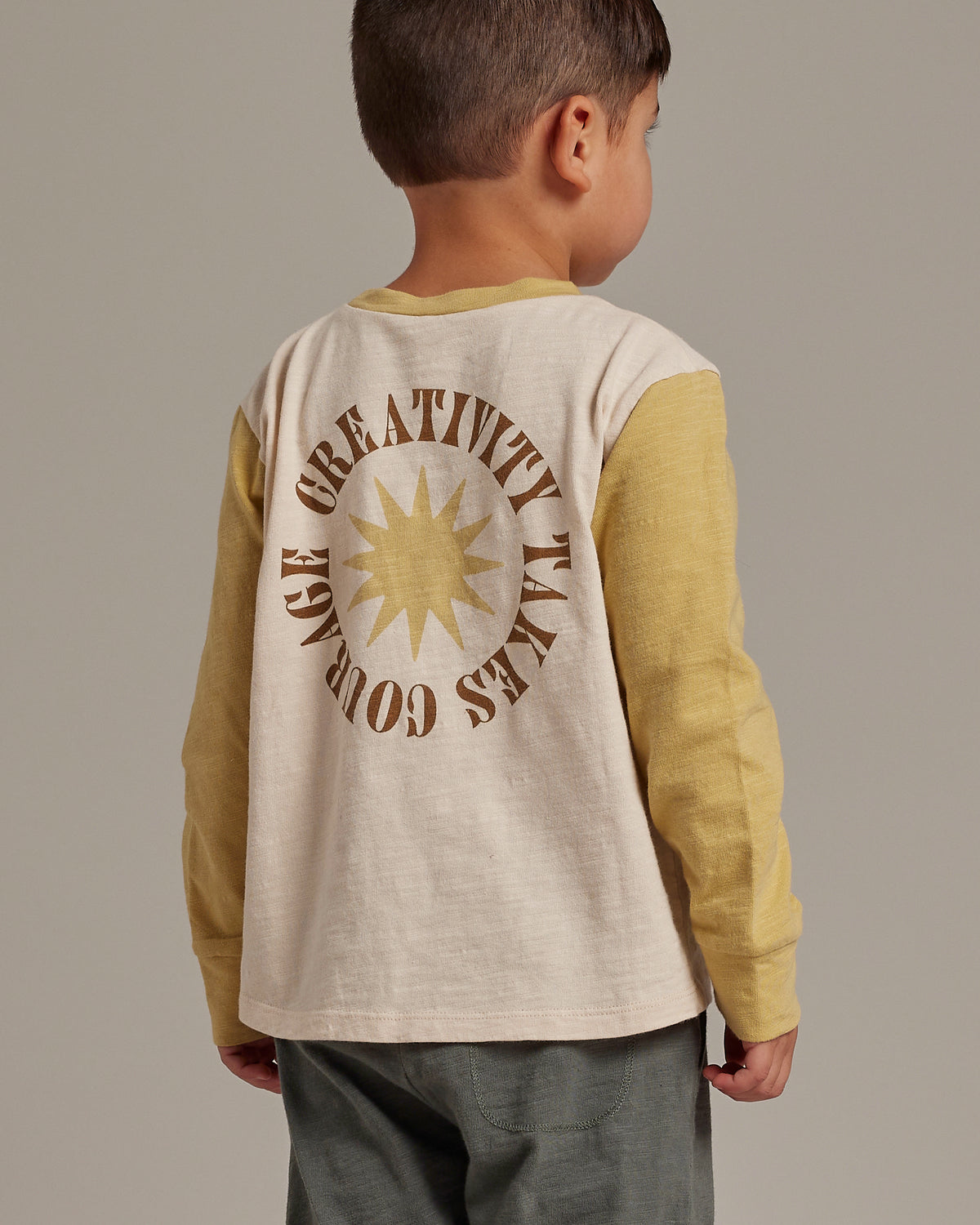 RYLEE + CRU LONG SLEEVE SKATER TEE / CREATIVITY COURAGE